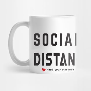 SOCIAL DISTANCING - ON LIGHT COLORS Mug